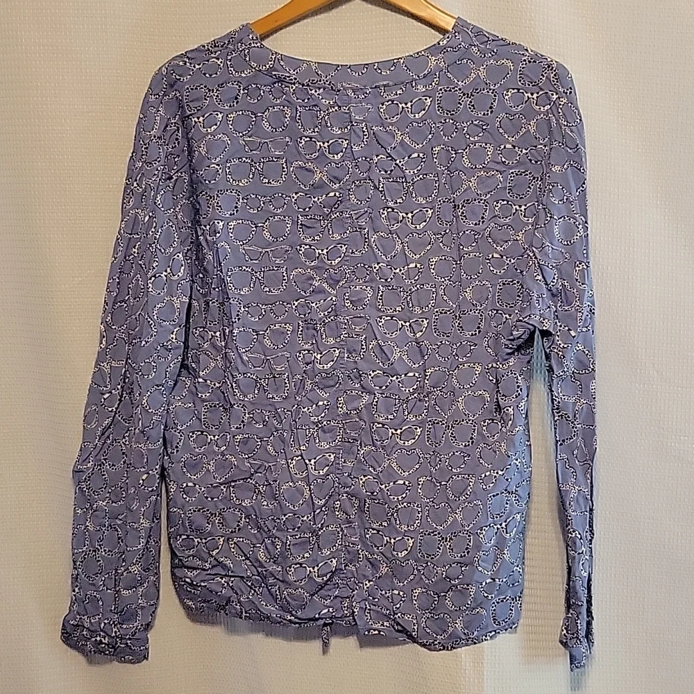BeachLunchLounge Eyeglass Button Down Blouse